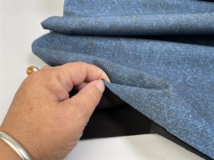 Softshell - nistret look i mørk jeansblå